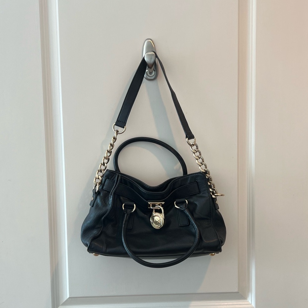 Michael Kors Black Leather Handbag - Picture 2 of 15